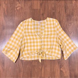 Bcbgeneration Women’s Tie Front Crop Top